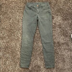 Women's Green Skinny Jeans
